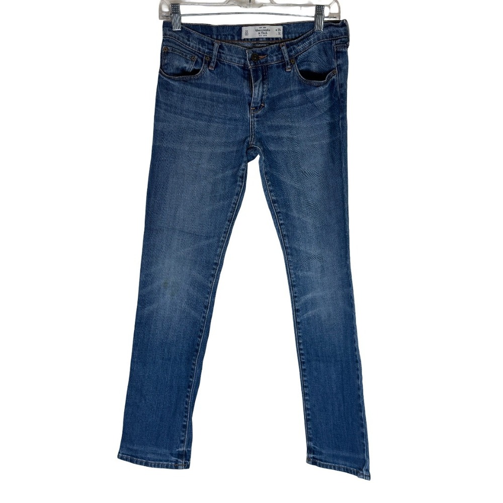 Abercrombie & Fitch Erin Skinny Jeans Womens 2S Blue Low Rise Perfect Stretch G